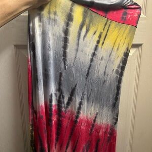 NWOT HEY HUN tie die maxi skirt.